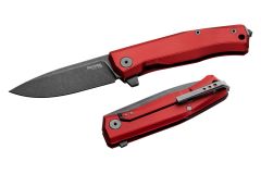 LionSteel Knives Myto Frame Lock MT01A RB Black M390 Stainless Red Aluminum
