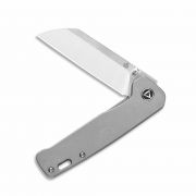 QSP Knives Penguin Liner Lock 130-P Knife 154CM Stainless & Gray Titanium