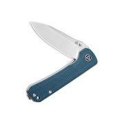 QSP Knives Hawk Liner Lock 131-I Knife Sandvik 14C28N Stainless & Blue Micarta