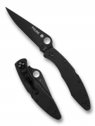 Spyderco Knives Police Model C07BKP Black Stainless Steel VG-10 Pocket Knife