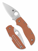 Spyderco Knives Chaparral C152GPBOR Orange G10 CPM Rex 121 Tool Steel Knife