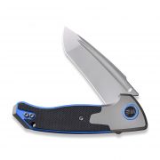 WE Knife Press Check Tanto 20078A-2 Knife 20CV Steel/Black Blue G10/Titanium