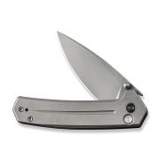 WE Knife Culex Button Lock 21026B-1 Gray Titanium 20CV Stainless Pocket Knives