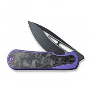 WE Knife Baloo 21033-3 Frame Lock 20CV Steel/Carbon Fiber/Purple Titanium Knives