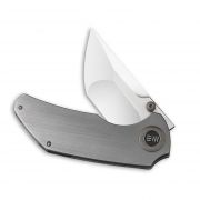 WE Knife Thug 2103A Frame Lock CPM 20CV Stainless Gray Titanium Pocket Knives