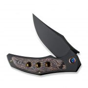 WE Knife Magnetron 18058-3 Black Titanium Bronze Carbon Fiber 20CV Pocket Knives