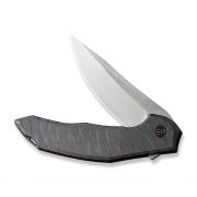 WE Knife Merata Frame Lock 22008A-3 Tiger Stripe Titanium 1/200 Pocket Knives