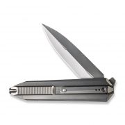 WE KNIVES Diatomic WE22032-2 Bead Blasted Titanium CPM 20CV Steel Pocket Knife