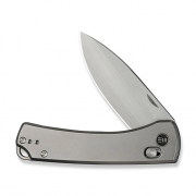 WE Knife Nightblade 22046-2 Bead-Blasted Titanium CPM 20CV Stainless Knife