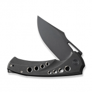 WE Knife Swiftfin Frame Lock 23051-1 CPM 20CV Stainless Black Titanium Knives