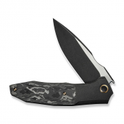 WE Knife Archeozoic 23091-1 Shredded Carbon Fiber Titanium M390 Stainless Knife