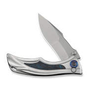 WE Knife Tighe Down 24054-1 Blue Carbon Titanium M390 Stainless Steel Knives