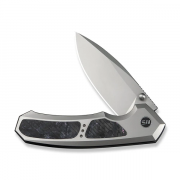 WE Knife Corwyn 24088-2 Gray Titanium Black Pink Carbon Fiber M390 Steel Knives