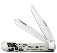 Case XX Trapper 2nd Amendment Natural Bone AWTC54AM Stainless