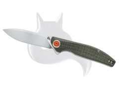 Black Fox Knives Artia 765 OD Liner Lock OD Green G-10 D2 Steel Pocket Knife