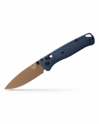 Benchmade Knives Bugout 535FE-05 Dark Earth S30V Crater Blue Pocket Knife