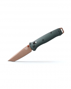 Benchmade Knives Bailout 537FE-2601 Taiga Green Aluminum CPM-S90V Steel Knife