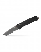 Benchmade Knives Bailout 537SGY-03 Grey Serrated M4 Black Aluminum Pocket Knife