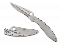 Spyderco Knives Police Lockback C07PS VG-10 Stainless Steel Pocket Knife