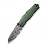 Civivi Knives Sokoke Liner Lock 22007-DS2 Green Micarta Damascus Pocket Knife