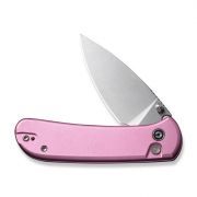 Civivi Knives Qubit C22030E-5 Button Lock Pink Aluminum Stainless Pocket Knife