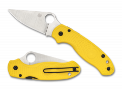 Spyderco Knives Para 3 Salt Lightweight C223PYL Yellow CPM Magnacut Pocket Knife
