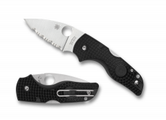 Spyderco Knives Lil' Native Lightweight C230SBK Serrated CTS-BD1N Pocket Knife