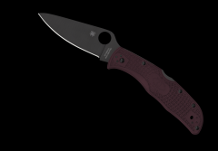 Spyderco Knives Endela Sprint Run C243BGBKP Burgundy FRN Micro-Melt Pocket Knife