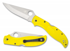 Spyderco Knives Stretch 2 XL Salt LW Lockback C258PYL Yellow FRN H2 Steel Knife