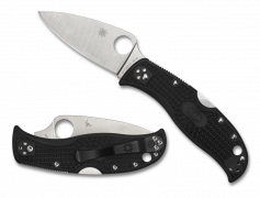 Spyderco Knives Leafjumper Lockback C262PBK VG-10 Black FRN Pocket Knife