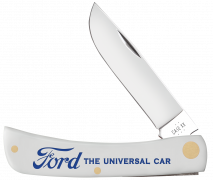 Case xx Knives Sod Buster Jr White Blue Ford 14342 Stainless Pocket Knife