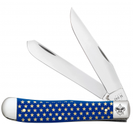 Case xx Knives Gold Star Boy Scouts Blue Trapper Stainless 18066 Pocket Knife