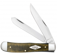 Case xx Knives Trapper Green Black Micarta 23470 Stainless Pocket Knife