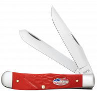 Case xx Knives Trapper Rough Red Stars Stripes 30690 Stainless Pocket Knife