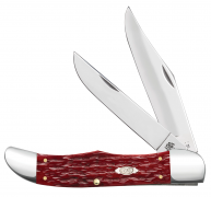 Case xx Knives Folding Hunter Jigged Dark Red Bone 31960 Carbon Steel