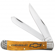 Case xx Knives Chevrolet Trapper 33710 Antique Bone Stainless Pocket Knife