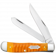 Case xx Knives Trapper Gator Persimmon Orange Bone 38070 Carbon Steel Knife