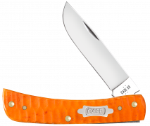 Case xx Knives Sod Buster Jr Gator Persimmon Orange 38074 Carbon Steel Knife