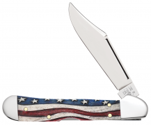 Case xx Knives Mini Copperlock Star Spangled Banner Natural Bone 64141