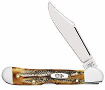 Case xx Knives Mini Copperlock 6.5 BoneStag 65327 Stainless Pocket Knife