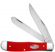 Case xx 'American Workman' Trapper 73930 Carbon Steel Red Synthetic Pocket Knife