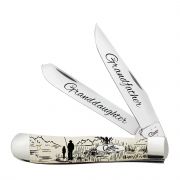 Case xx Trapper Grandfather & Granddaughter Natural Bone Stainless Pocket Knife