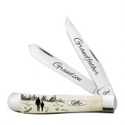 Case xx Trapper Grandfather & Grandson Natural Bone Stainless Pocket Knife