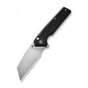 Civivi Amirite Button Lock C23028-2 Black G10 Satin Nitro-V Steel Pocket Knife