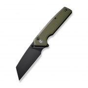 Civivi Amirite Button Lock C23028-3 Olive Drab Green G10 Nitro-V Pocket Knife