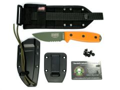 ESEE Knives 3SM-MB-OD OD Green 1095 Carbon Steel Orange G10 w/ MOLLE Sheath