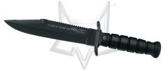 Fox Knives Military Explorer 697 T Fixed Blade Knife Black Stainless w/ Kit 697T