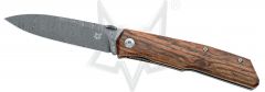 Fox Knives 525 Liner Lock FX-525 DB Stainless Damasteel Bocote Wood