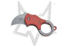 Fox Knives Mini-Ka Liner Lock FX-535R Red FRN Stainless Pocket Knife FX-535 R