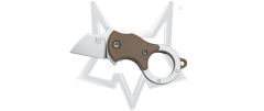 Fox Knives Mini-Ta Liner Lock FX-536CB Coyote Brown FRN Stainless Pocket Knife